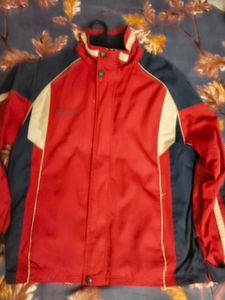 Men's Red &amp; Navy Colorblock Jacket