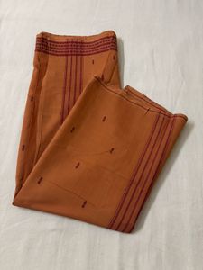 Brown Cotton Saree