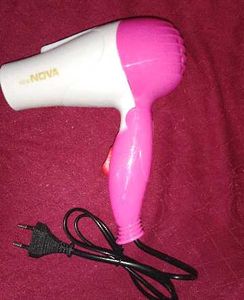 Hair Dryer - Pink and White