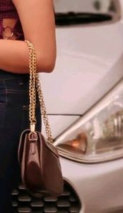 Brown color , heartshape lock medium si