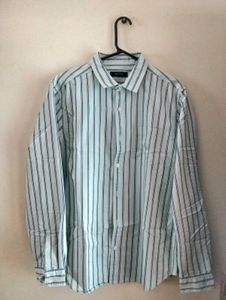 Men's Striped Button-Down Shirt