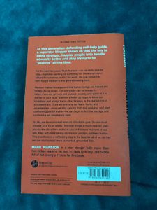 Subtle Art of Not Giving a F*ck - Self Help Book