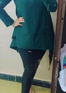 Elegant Teal Layered Kurta