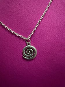 Silver Spiral Pendant Necklace