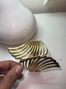 Gold Tone Statement Cuff Bracelet