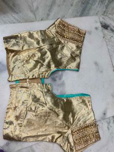 Stunning Golden Embellished Blouse