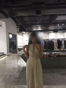 Elegant Halter Neck Maxi Dress XS