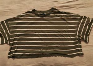 Striped Cropped T-Shirt