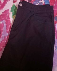 Black Wide-Leg bellbootm Pants