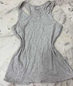 Soft Grey Racerback Tank Top