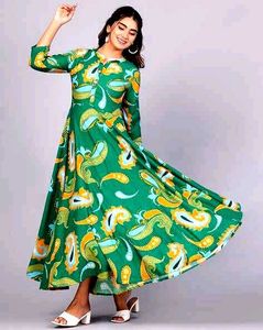 Green 🪴Anarkali Gown