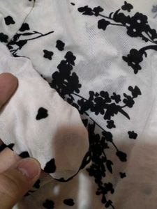 Sheer Floral Long Sleeve Top