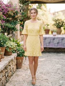 Yellow Lace Dress
