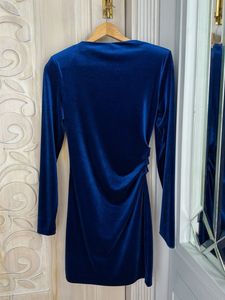 Velvet Ruched Mini Dress