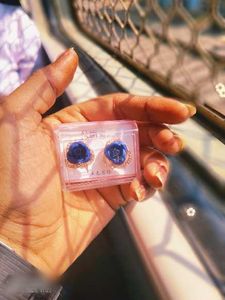 Blue Rose Earrings