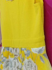 Yellow Floral Dress