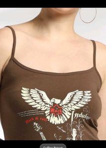 Brown Graphic Tank Top ( all size)