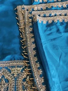 Beautiful Teal Embroidered Kurta Set