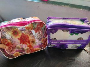Floral Cosmetic Bag Set