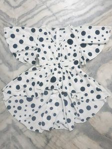 🐼Polka Dot Flared Mini Dress