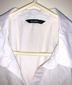Zudio White Drawstring Crop Top