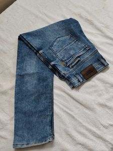 Men's Blue Washed Denim Jeans