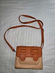 Stylish Two-Tone Crossbody Bag
