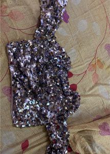 Sparkling Sequin Crop Top