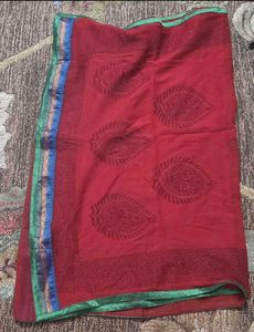Blue and Red Dupattas with Embellishments