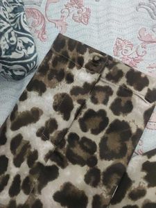 Leopard Print satin shirt