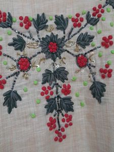 Elegant Peach Embroidered Kurta