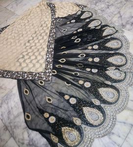 cream and black beautiful color combination net sa
