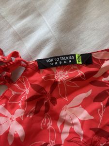 Floral Print Crop Top and Skirt Set