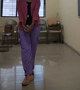 cardigan+tank top+cargo trouser