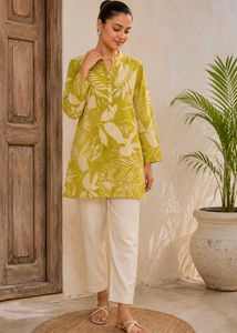 38 Size-  Floral Print Kurta