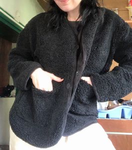 Black Teddy Fleece Jacket
