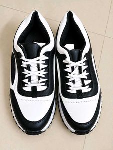 Stylish Black & White Sneakers
