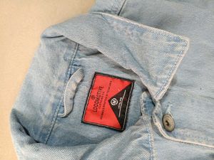 LOCOMOTIVE Denim Jacket with Patches, M Size