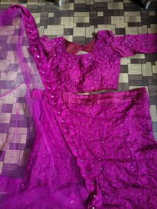 mirror lehenga
