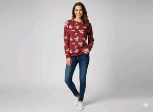 Floral Print Sweatshirt