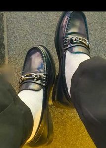 HnM Classic Black Leather Loafers