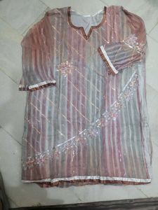 Beautiful Sequined Kurta ready to stitch
