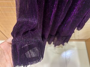 Sparkly Purple Tiered Mini Dress