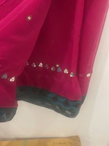 Phalsa coloured saree. brand new