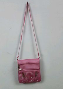 Pink Rhinestone Sling Bag