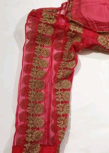 Red Embroidered Blouse