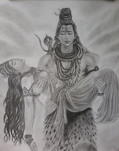 shiv-shakti sketch 🤌🏻💖