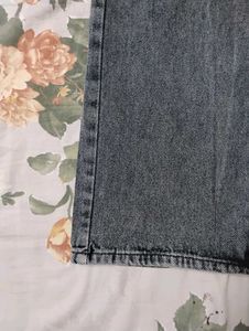High Waist Trendy Denim Cargo Pants