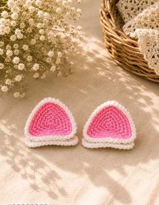 Cute Crochet Bunny Ears Hair Clips