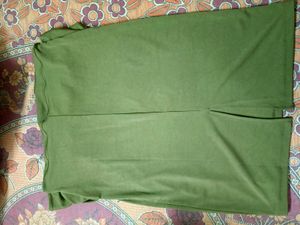 Olive Green Ethnic Skirt with Tie Detail